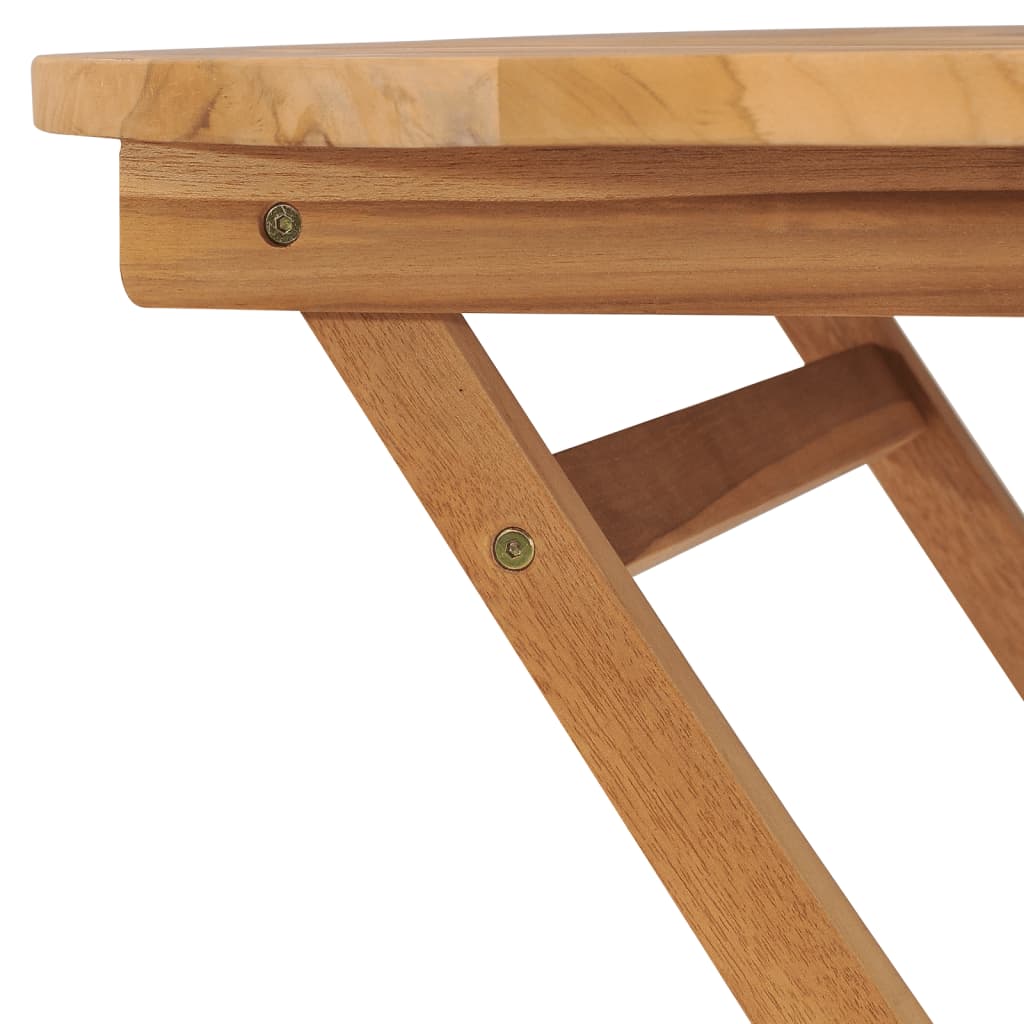 Sammenleggbart Hagebord 85X76 Cm Heltre Teak