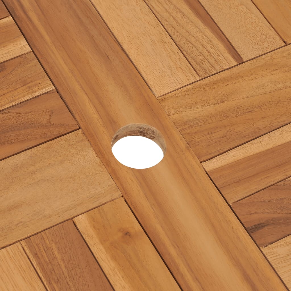 Sammenleggbart Hagebord 85X76 Cm Heltre Teak