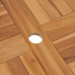 Sammenleggbart Hagebord 85X76 Cm Heltre Teak