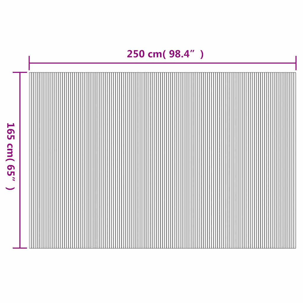 Romdeler Bambus 250X165 Cm Naturell