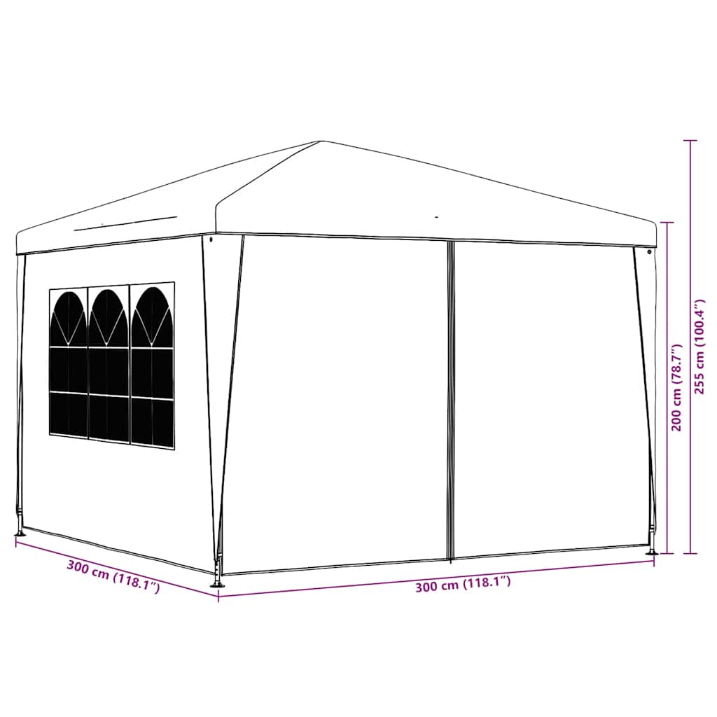 Festtelt 3X3 M Grønn