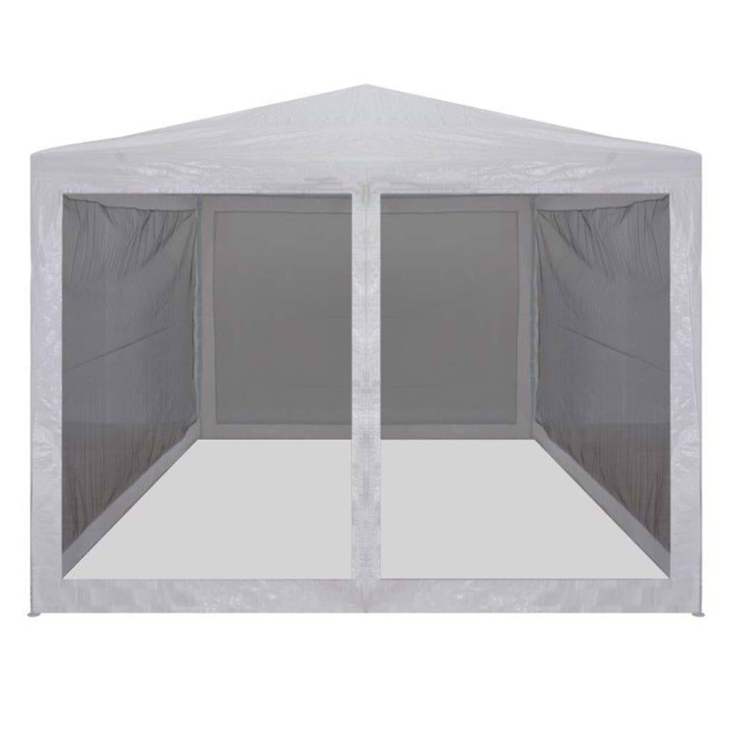 Festtelt Med 4 Sidevegger Av Netting 3X3 M