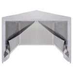 Festtelt Med 4 Sidevegger Av Netting 3X3 M