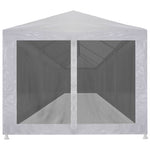 Festtelt Med 10 Sidevegger Av Netting 12X3 M