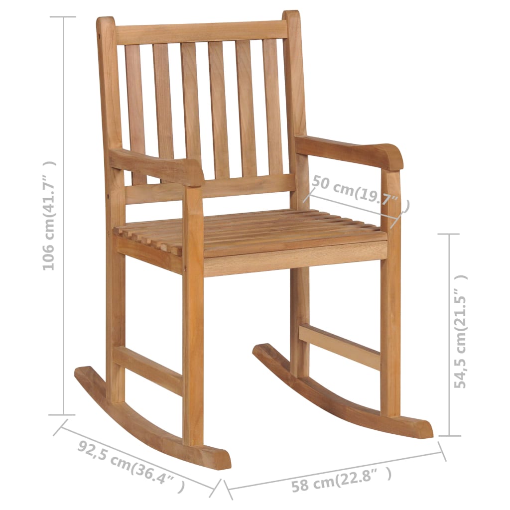 Gyngestol Heltre Teak