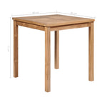 Hagebord 80X80X77 Cm Heltre Teak