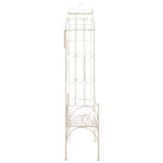 Hagebenk 122 Cm Jern Antikk Hvit