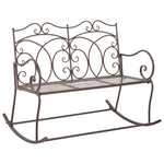 Hagebenk 104 Cm Jern Antikk Brun