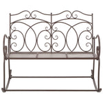 Hagebenk 104 Cm Jern Antikk Brun