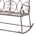 Hagebenk 104 Cm Jern Antikk Brun