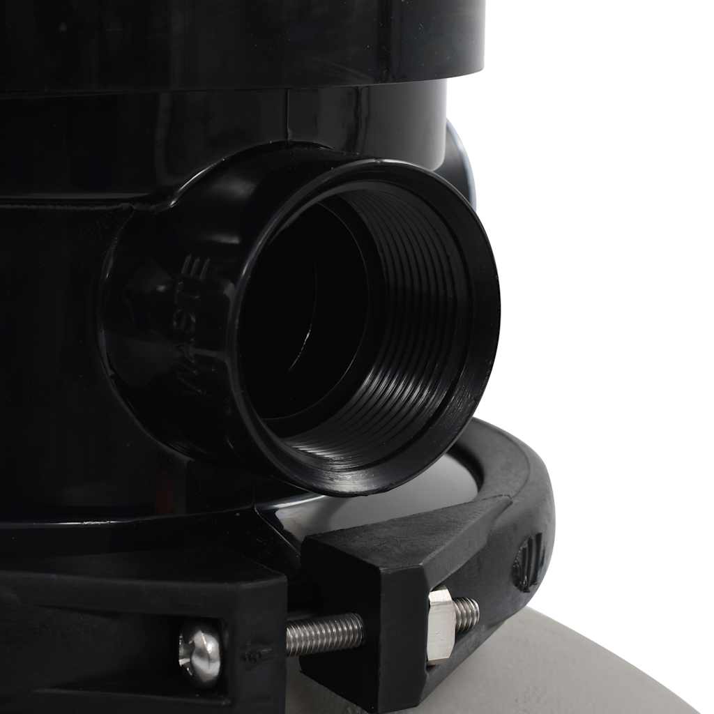 Basseng Sandfilter Med 4 Stillinger Ventil Grå 350 Mm