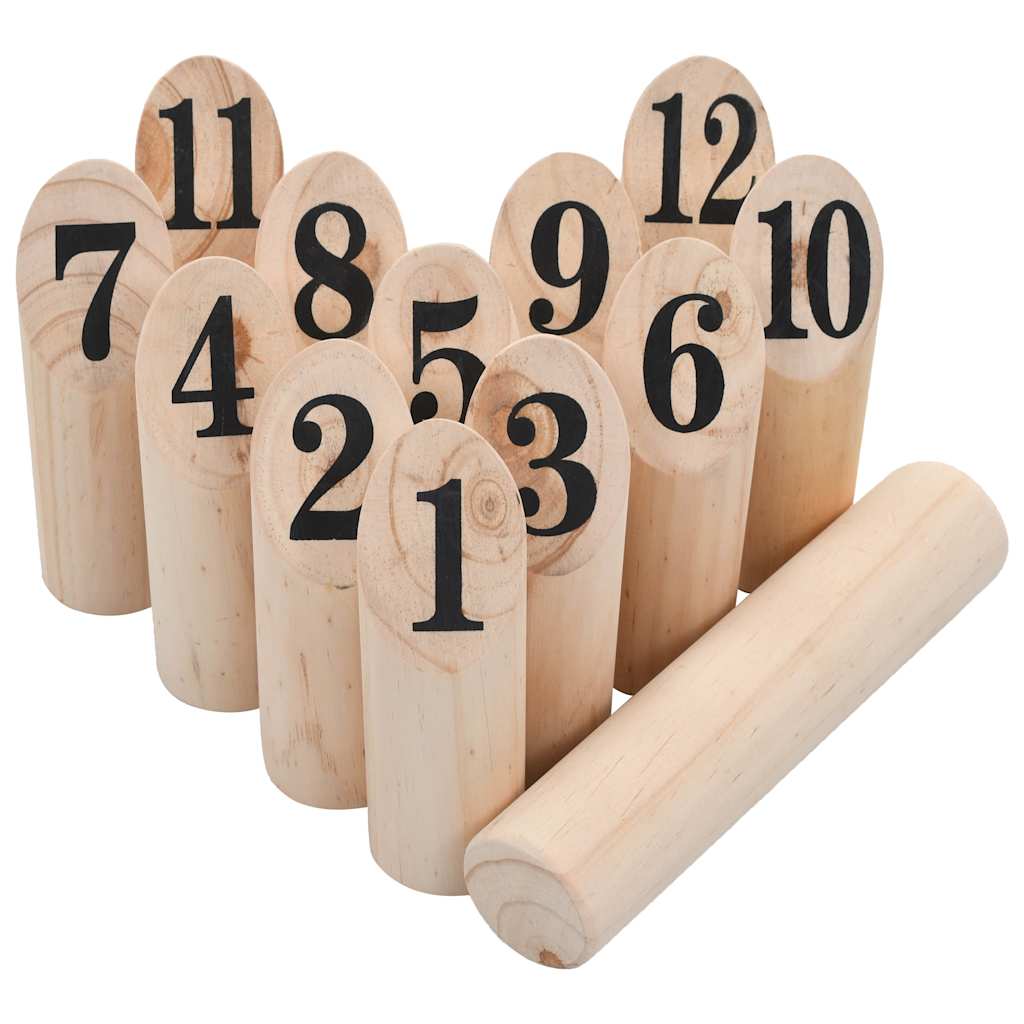 Nummerkubb Spillesett Tre