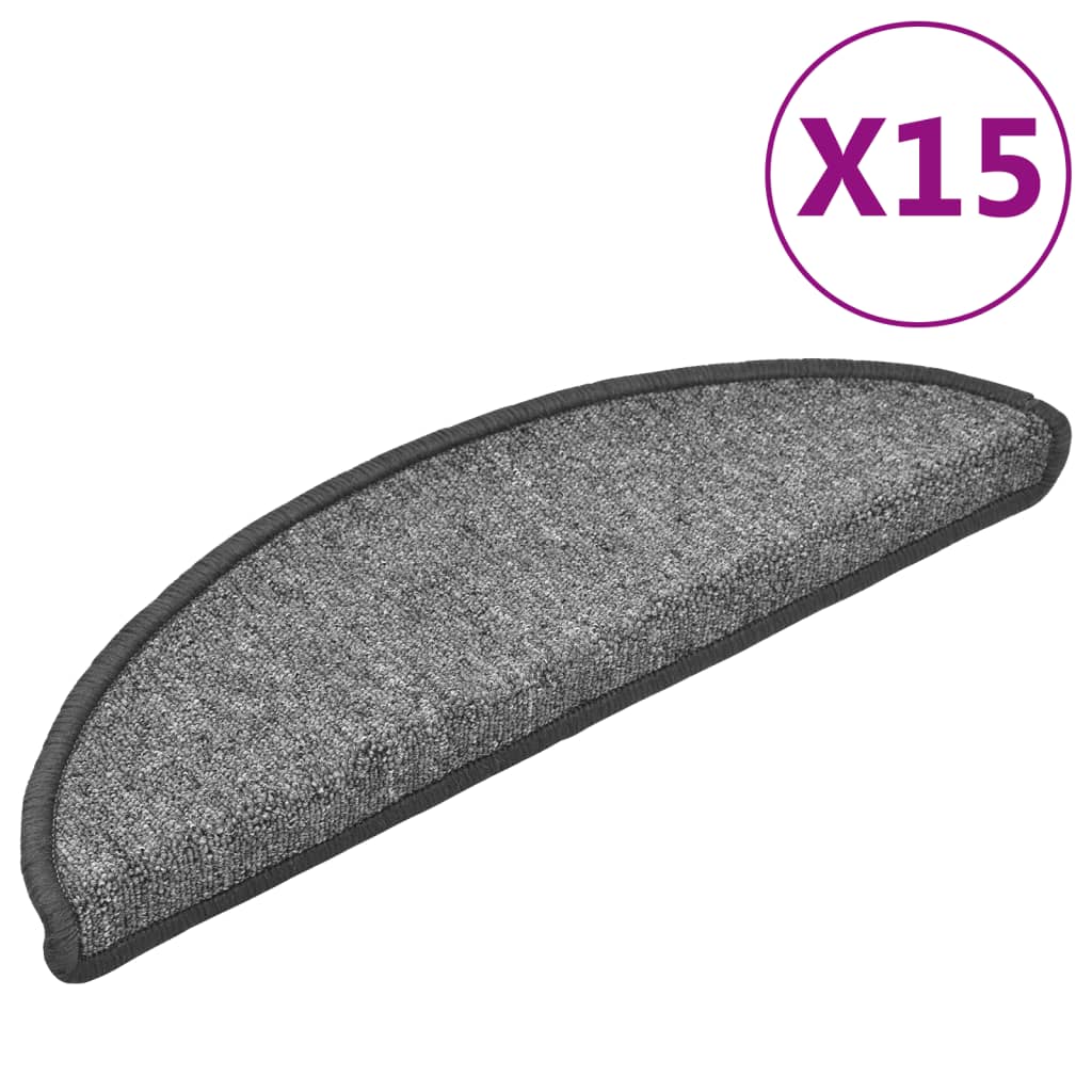 Trappematte Grå 15 Stk 56X17X3 Cm
