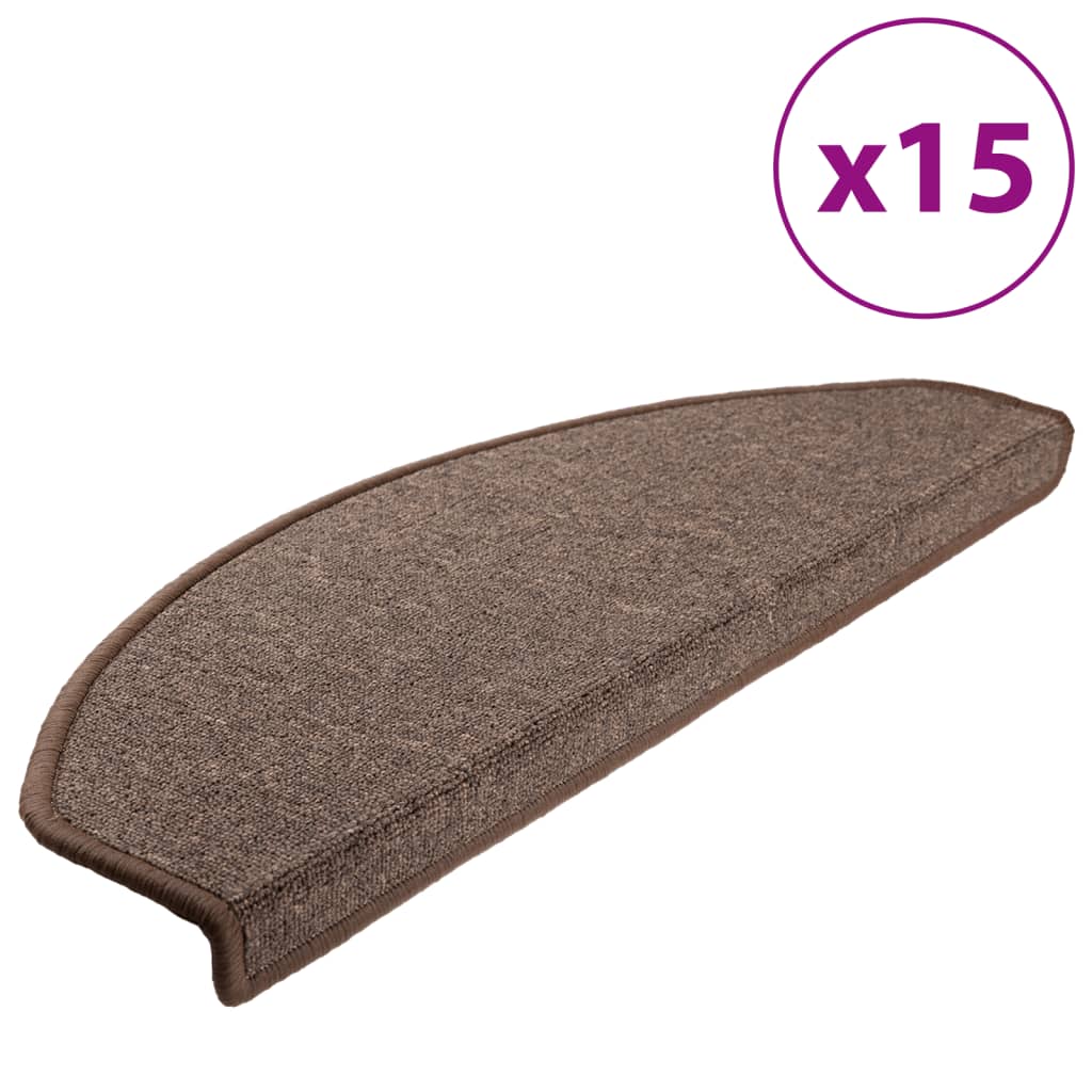 Trappematter Kaffebrun 15 Stk 65X24X4 Cm
