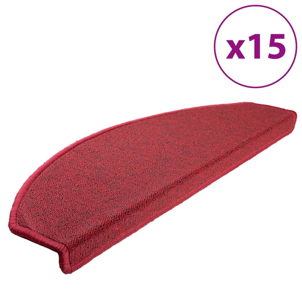 Trappematte Vinrød 15 Stk 65X24X4 Cm