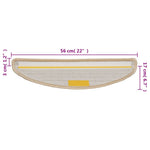 Trappetrinnstepper 15 Stk Krem 56X17X3 Cm