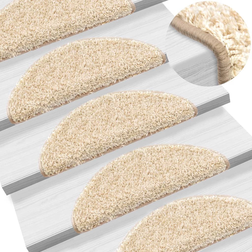 Trappetrinnstepper 15 Stk Krem 56X17X3 Cm