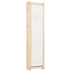 Romdeler 6 Paneler Krem 240X170X4 Cm Stoff