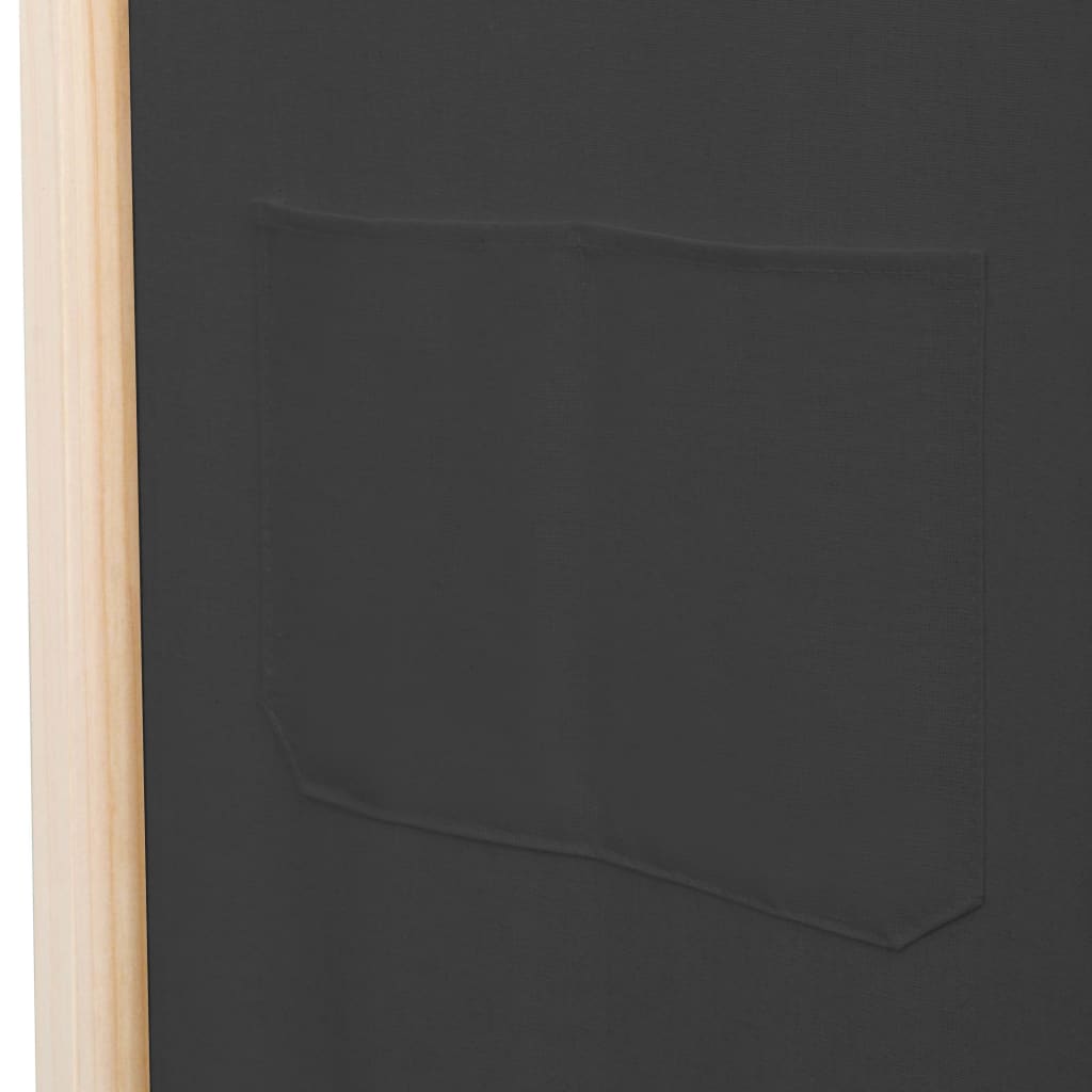Romdeler 3 Paneler Grå 120X170X4 Cm Stoff