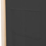 Romdeler 5 Paneler Grå 200X170X4 Cm Stoff