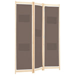 Romdeler 3 Paneler Brun 120X170X4 Cm Stoff