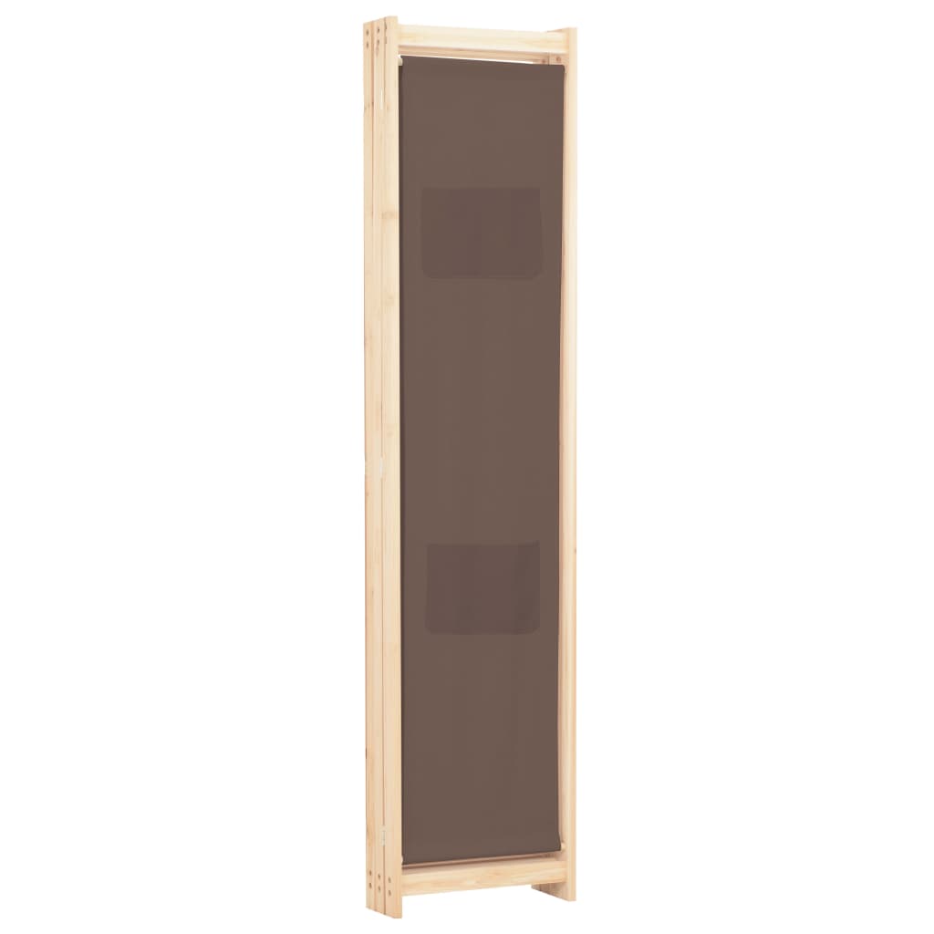 Romdeler 3 Paneler Brun 120X170X4 Cm Stoff
