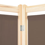 Romdeler 3 Paneler Brun 120X170X4 Cm Stoff