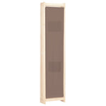 Romdeler 5 Paneler Brun 200X170X4 Cm Stoff