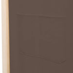 Romdeler 5 Paneler Brun 200X170X4 Cm Stoff