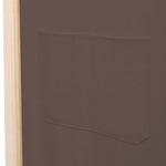 Romdeler 6 Paneler Brun 240X170X4 Cm Stoff