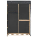 Garderobeskap 3 Etasjer Grå 110X40X170 Cm Stoff