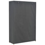 Garderobeskap 3 Etasjer Grå 110X40X170 Cm Stoff