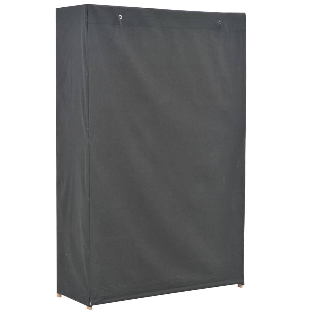 Garderobeskap Grå 110X40X170 Cm Stoff