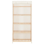 Garderobeskap Hvit 79X40X170 Cm Stoff