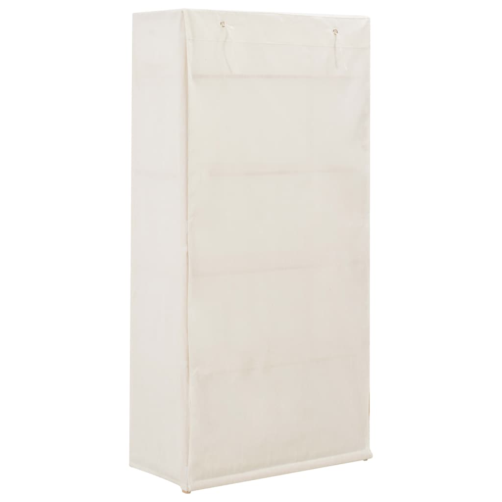 Garderobeskap Hvit 79X40X170 Cm Stoff