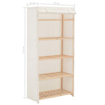 Garderobeskap Hvit 79X40X170 Cm Stoff