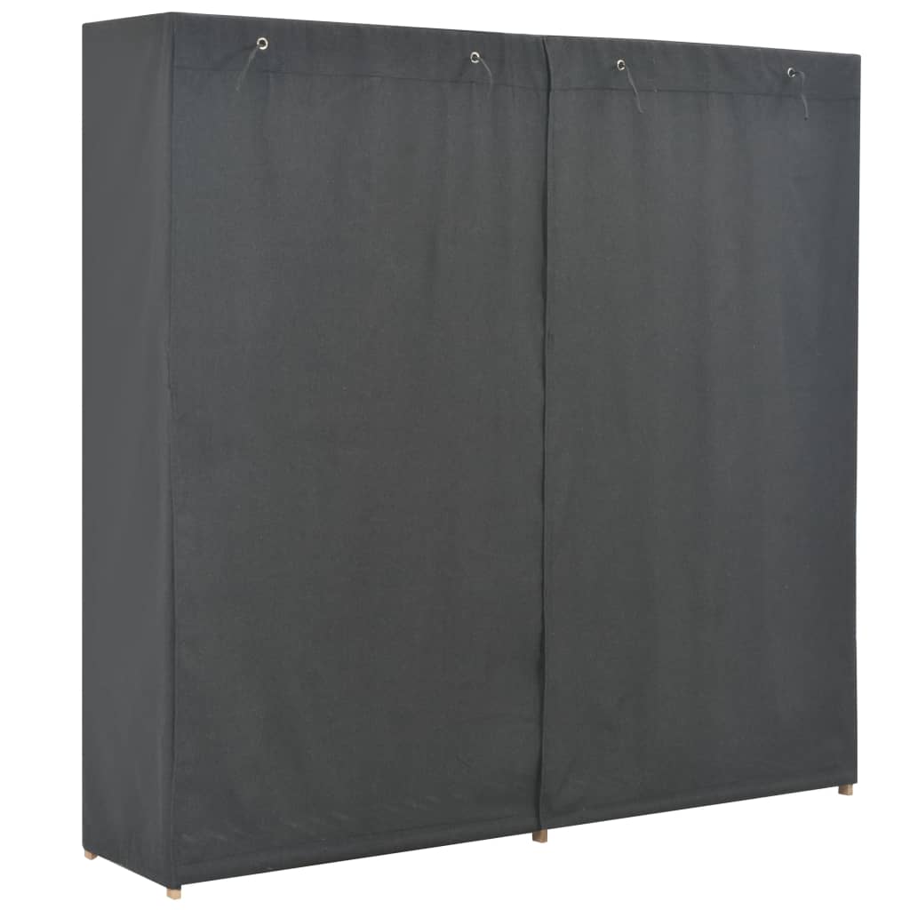 Garderobeskap Grå 200X40X170 Cm Stoff