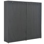 Garderobeskap Grå 200X40X170 Cm Stoff