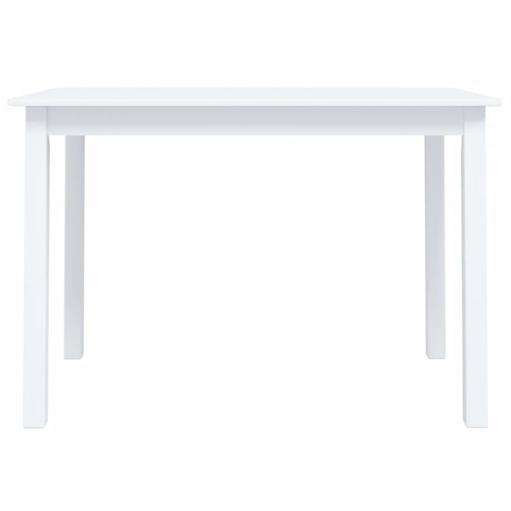 Spisebord Hvit 114X71X75 Cm Heltre Gummitre