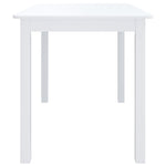 Spisebord Hvit 114X71X75 Cm Heltre Gummitre