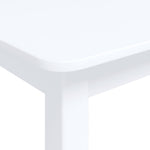 Spisebord Hvit 114X71X75 Cm Heltre Gummitre