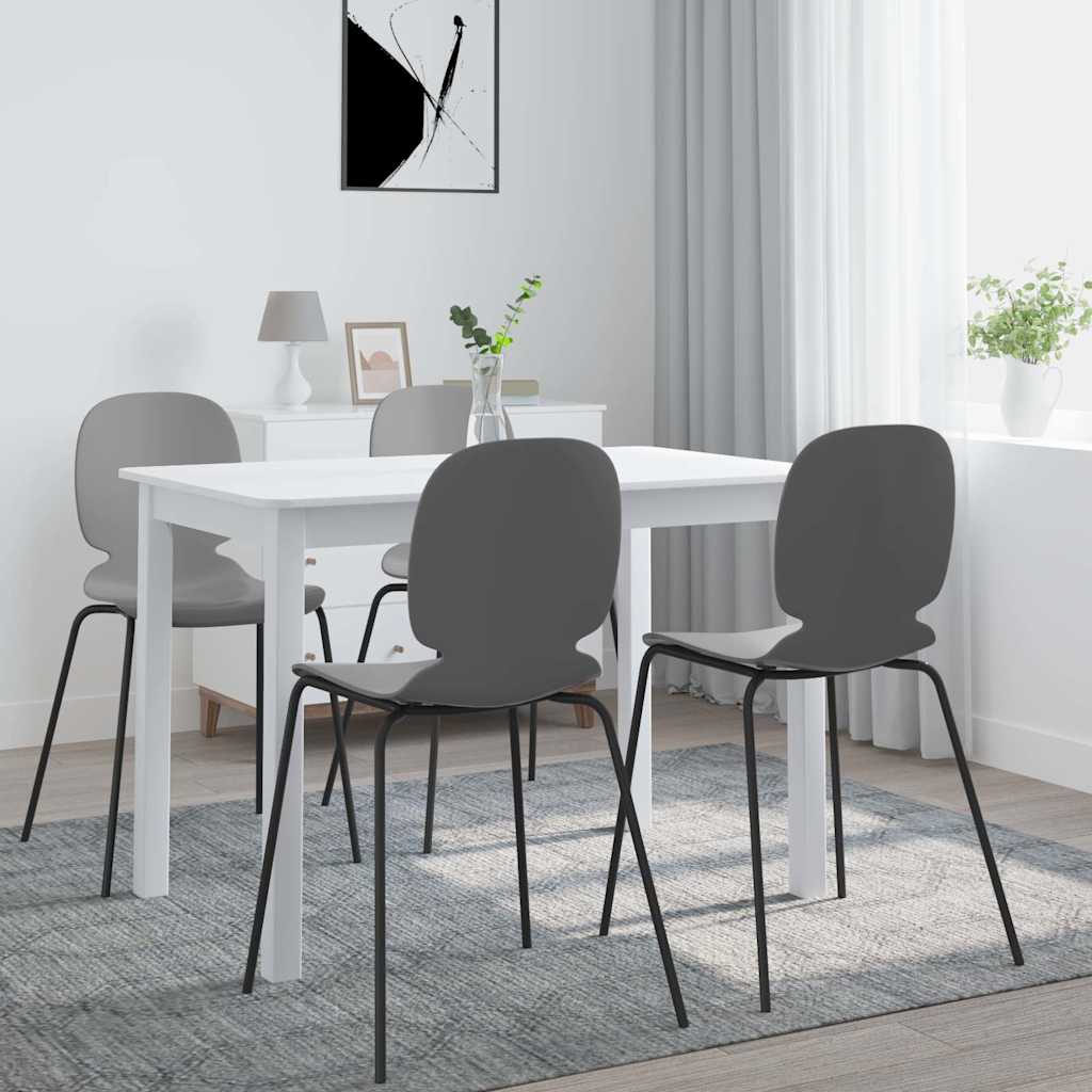 Spisebord Hvit 114X71X75 Cm Heltre Gummitre