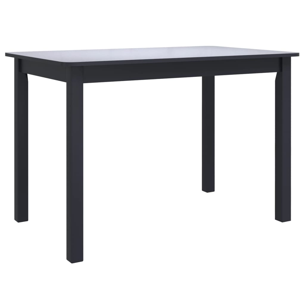 Spisebord Svart 114X71X75 Cm Heltre Gummitre