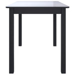 Spisebord Svart 114X71X75 Cm Heltre Gummitre