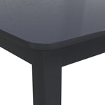 Spisebord Svart 114X71X75 Cm Heltre Gummitre