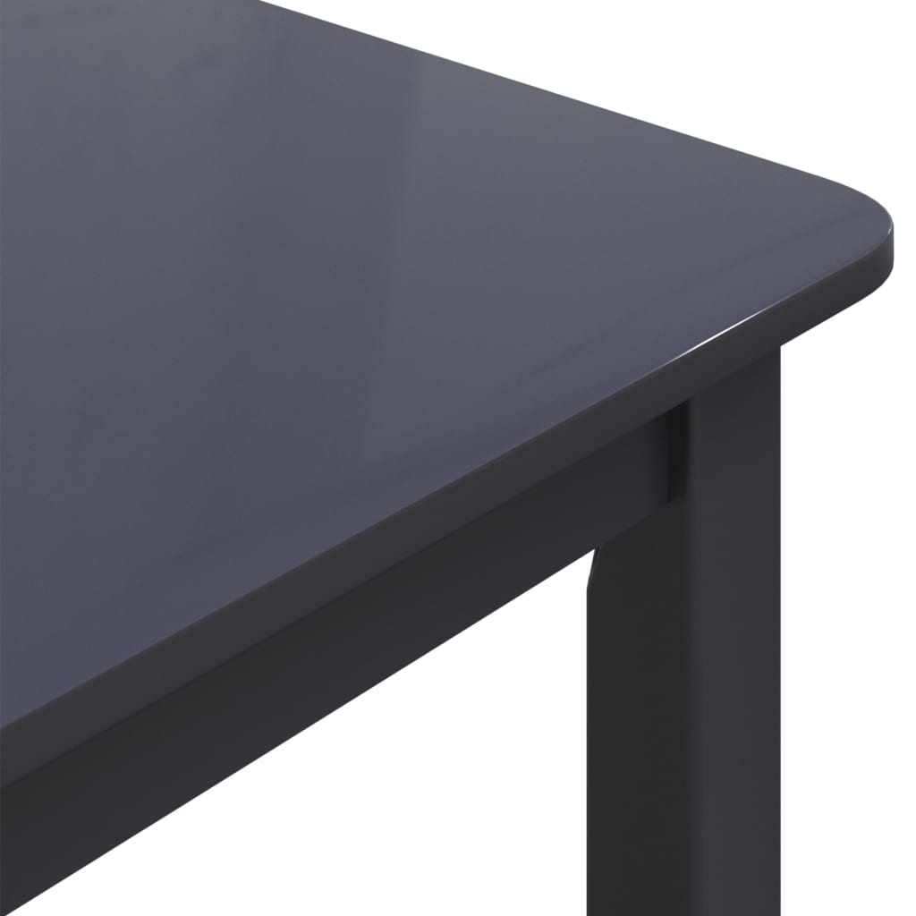 Spisebord Svart 114X71X75 Cm Heltre Gummitre