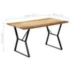 Spisebord 140X80X76 Cm Gjenvunnet Heltre