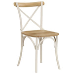 Krysstoler 2 Stk Hvit Heltre Mango
