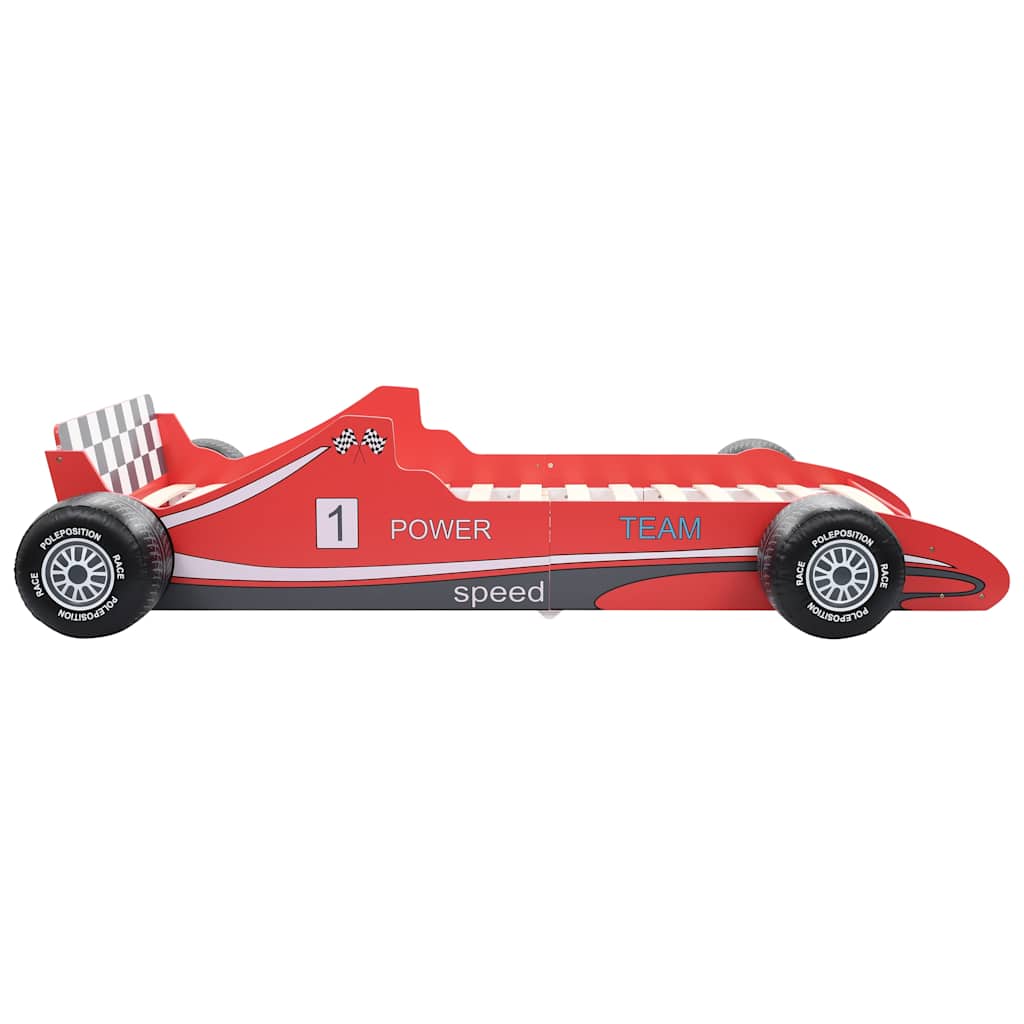 Barneseng Racerbil 90X200 Cm Rød