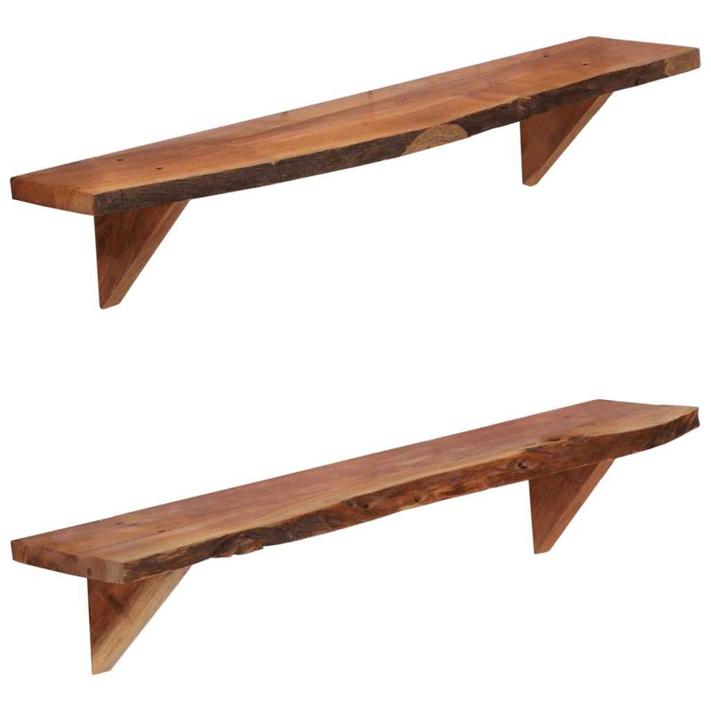 Vegghyller 2 Stk 90X20X18 Cm Heltre Akasie